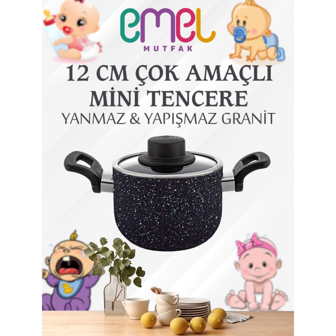 EMEL 12 cm Çok Amaçlı Mini Tencere EMEL 12 cm Çok Amaçlı Mini Tencere