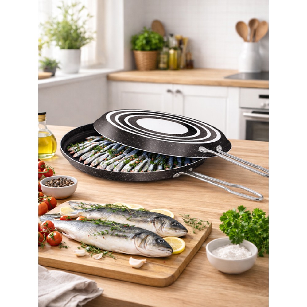 EMEL 32 Cm İkiz Balık Tavası