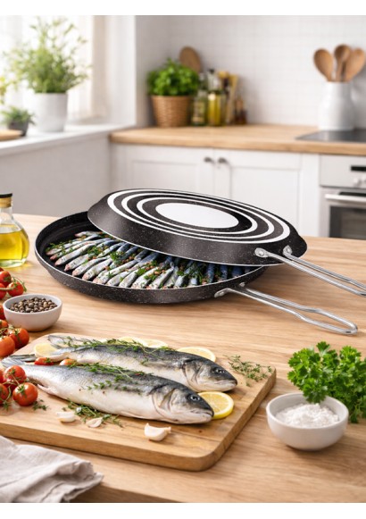 EMEL 32 Cm İkiz Balık Tavası