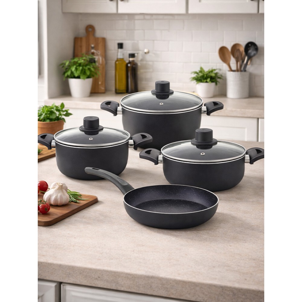 EMEL 7 Parça Ekonomik Tencere Seti