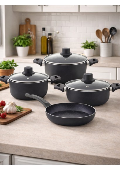 EMEL 7 Parça Ekonomik Tencere Seti