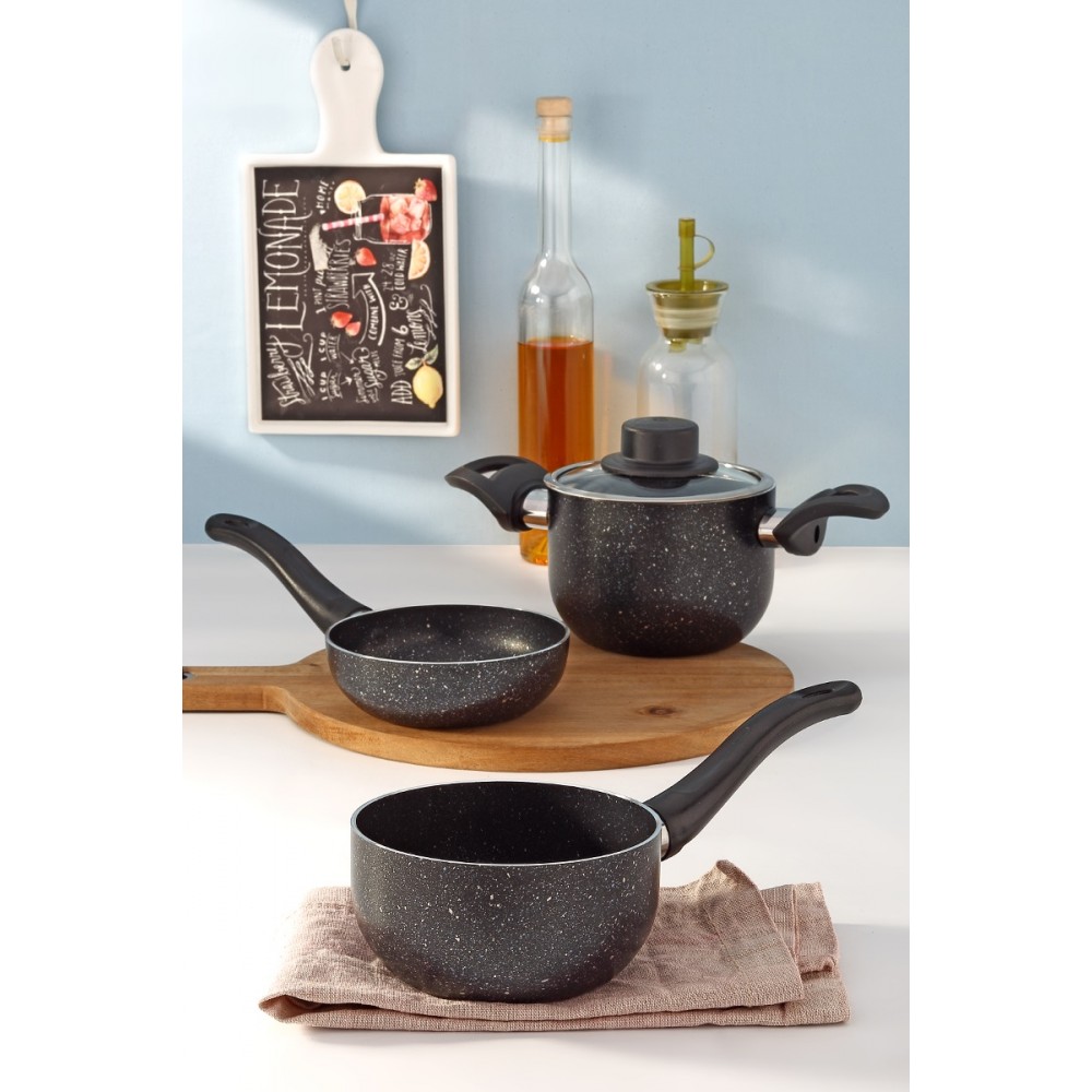 EMEL 12 Cm Mini Tencere Seti (EK GIDA MAMA SETİ)