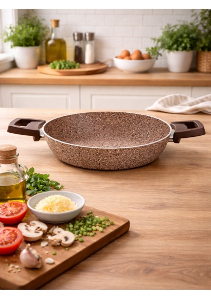 EMEL 18 Cm Granit Omlet Tavası (BEJ)