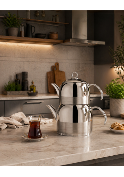 Emel Mini Boy 304 Kalite Çelik Çaydanlık